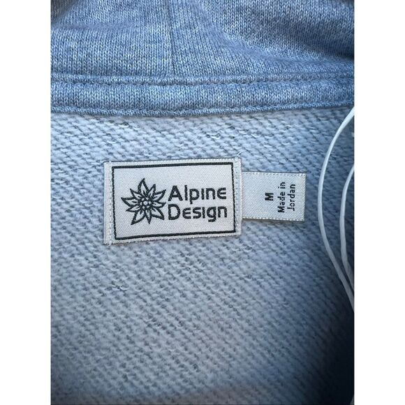 Alpine design women’s Medium serene Blue heather hike hoodie pull over SOFT new - Picture 3 of 4